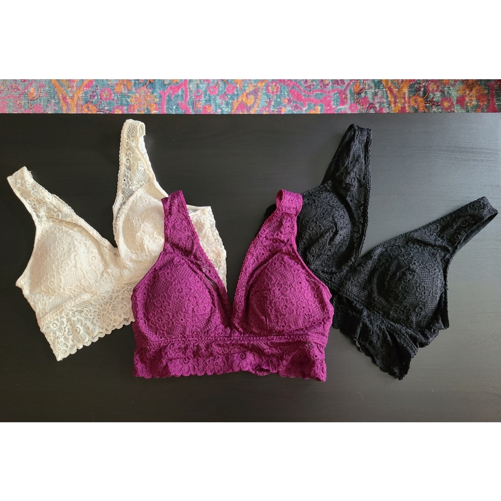 Lace Bralettes (set of 3)